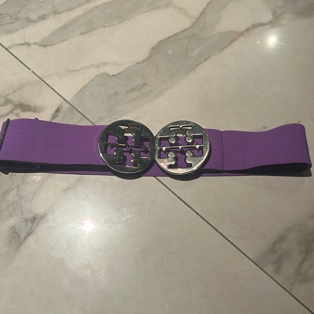 Authentic Tory Burch, rare purple belt adjustable